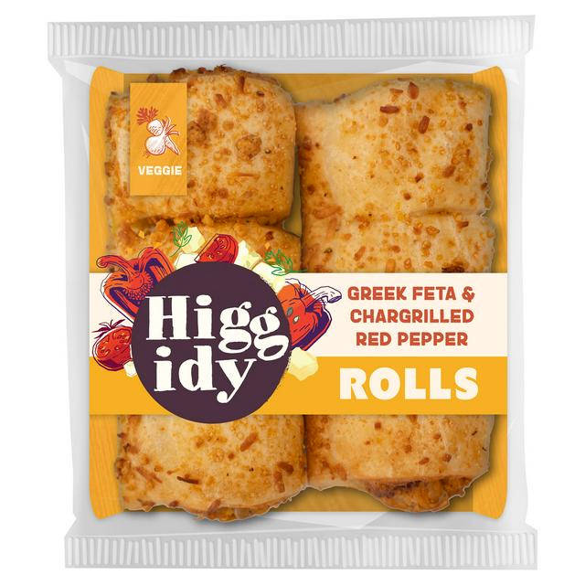 Higgidy Greek Feta & Chargrilled Red Pepper Rolls 160g