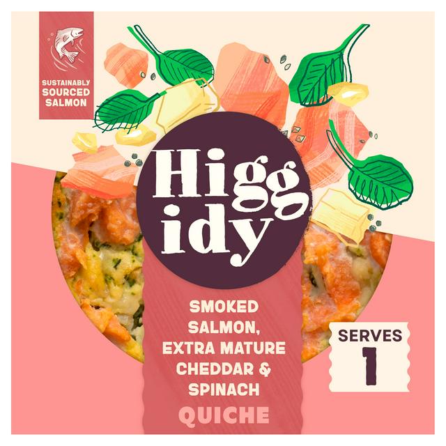 Higgidy Smoked Salmon & Spinach Quiche 155g