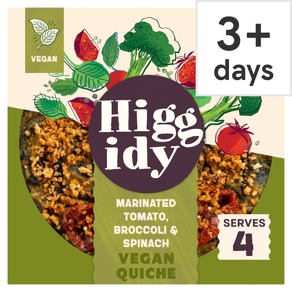 Higgidy Roasted Tomato, Broccoli and Spinach Quiche 380G