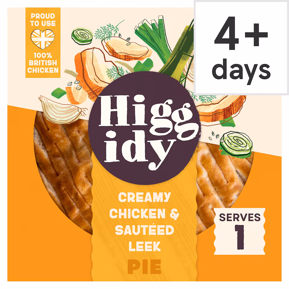 Higgidy Creamy Chicken & Sauteed Leek Pie 200g