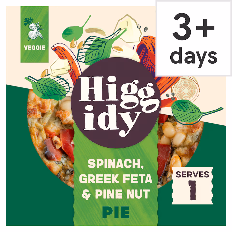 Higgidy Spinach, Greek Feta & Pine Nut Pie  200g