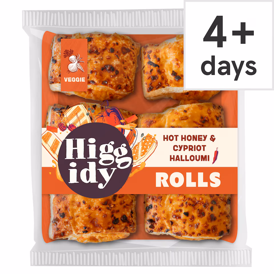 Higgidy Cypriot Halloumi & Hot Honey Rolls 160g
