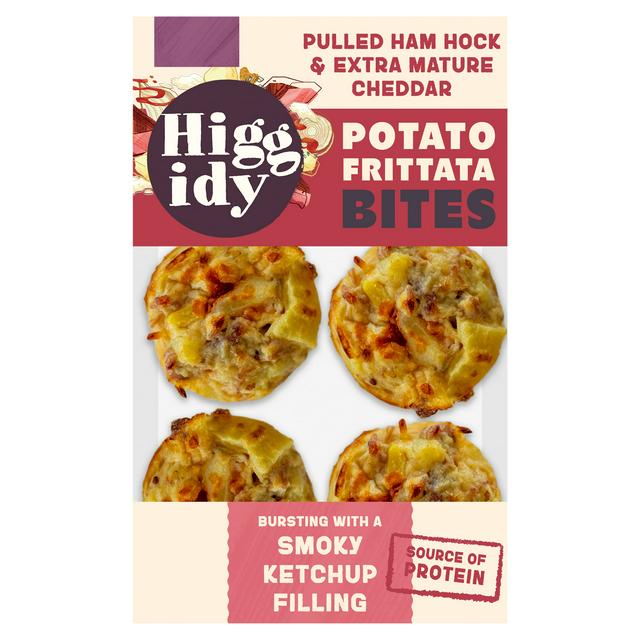 Higgidy Pulled Ham Hock & Extra Mature Cheddar Potato Frittata Bites 130g
