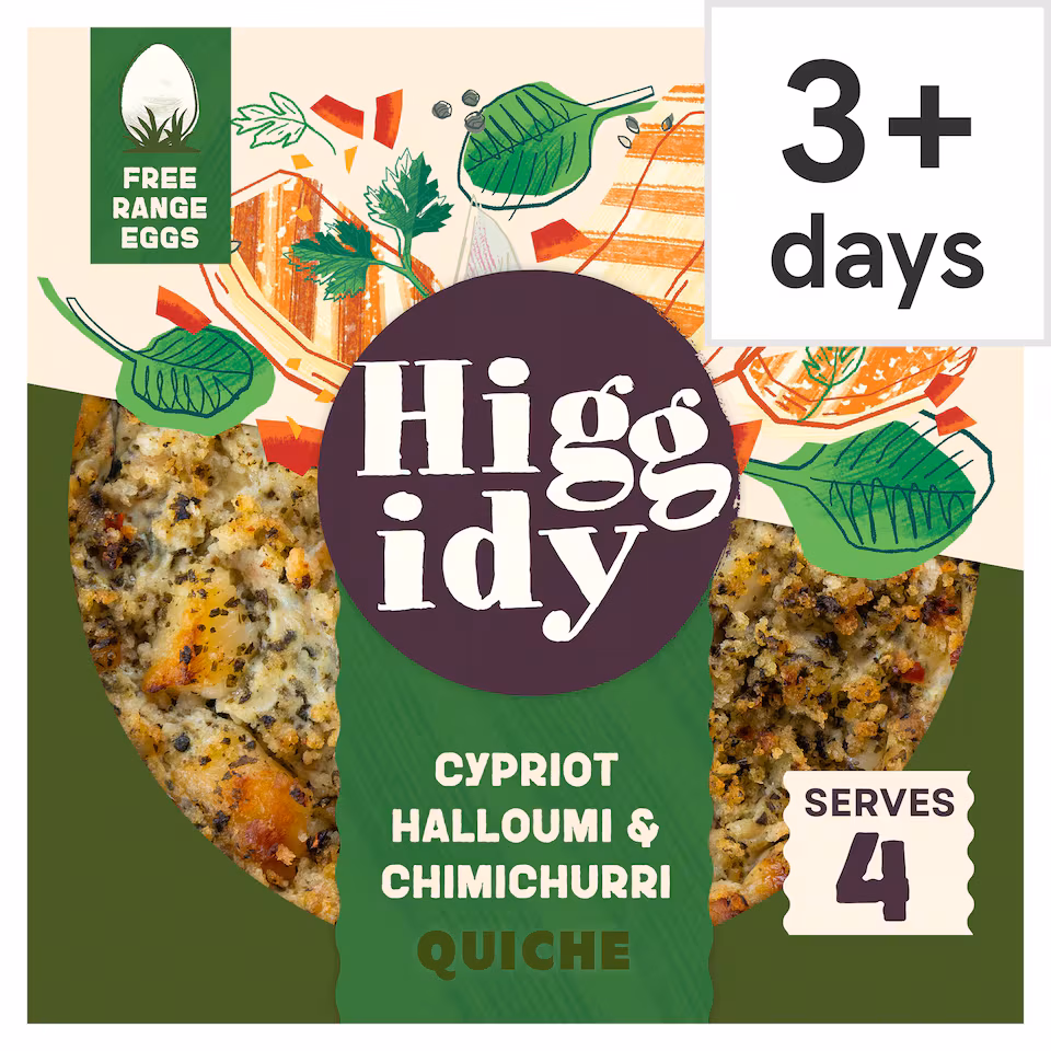 Higgidy Cypriot Halloumi & Chimichurri Quiche 400g