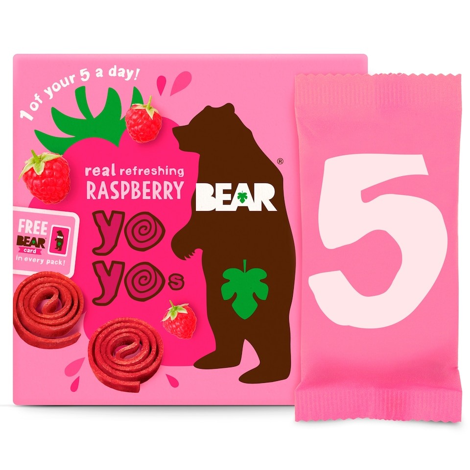 Bear Raspberry YoYos Multipack 5 x 20g