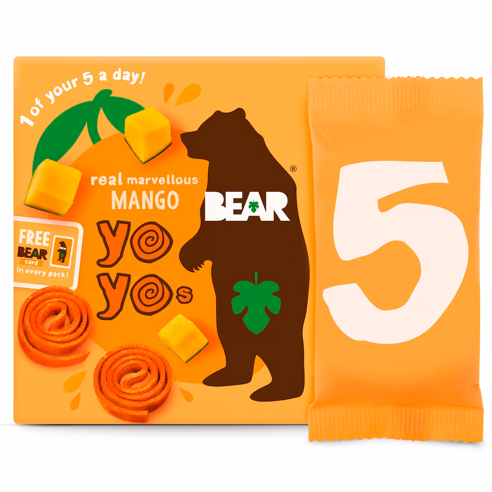 Bear Pure Fruit Yoyos - Mango 5 x 20g