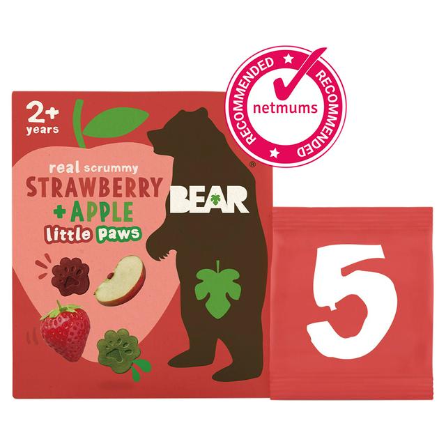BEAR Paws Fruit Shapes Strawberry & Apple Multipack 5x20g