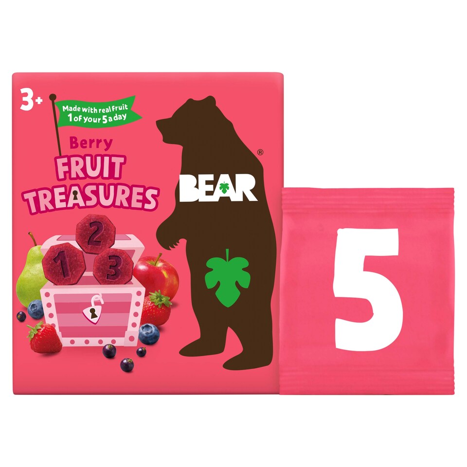 BEAR Berry Fruit Treasures 5 x 20g