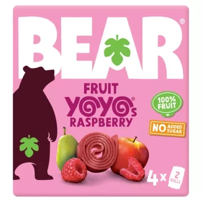 BEAR Fruit Yoyos Raspberry 4 x 20g