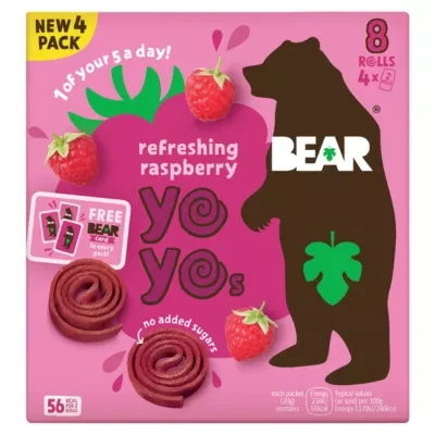 BEAR Refreshing Raspberry Yoyos 4 x 20g