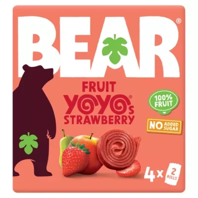 BEAR Fruit Yoyos Strawberry 4 x 20g