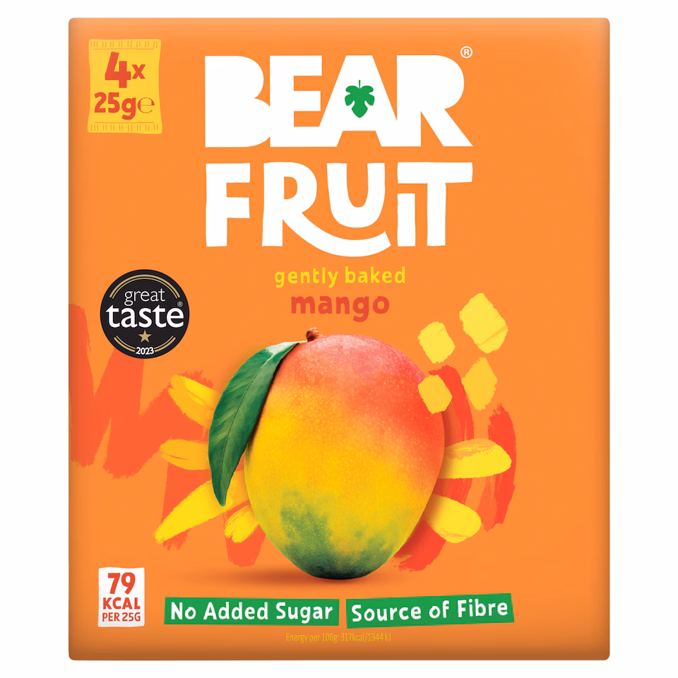 BEAR Fruit Dried Mango 4x25g