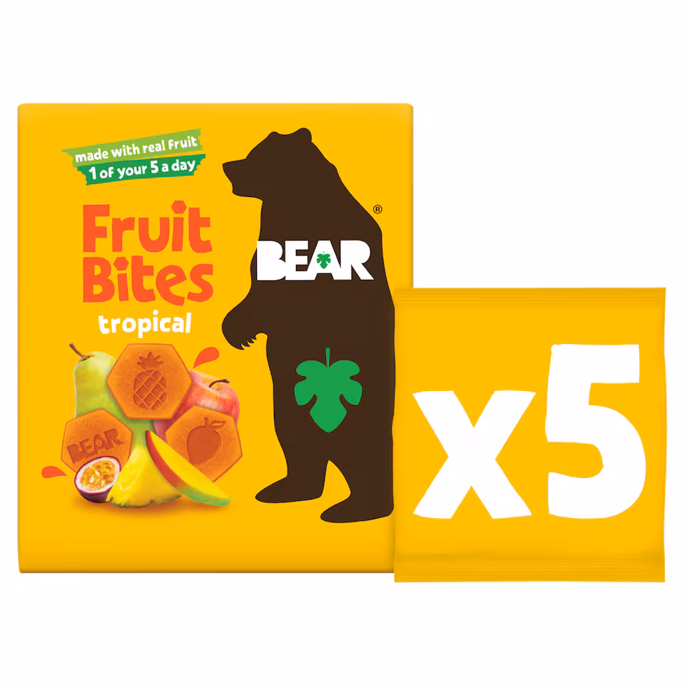 BEAR Fruit Bites Tropical 5x20G