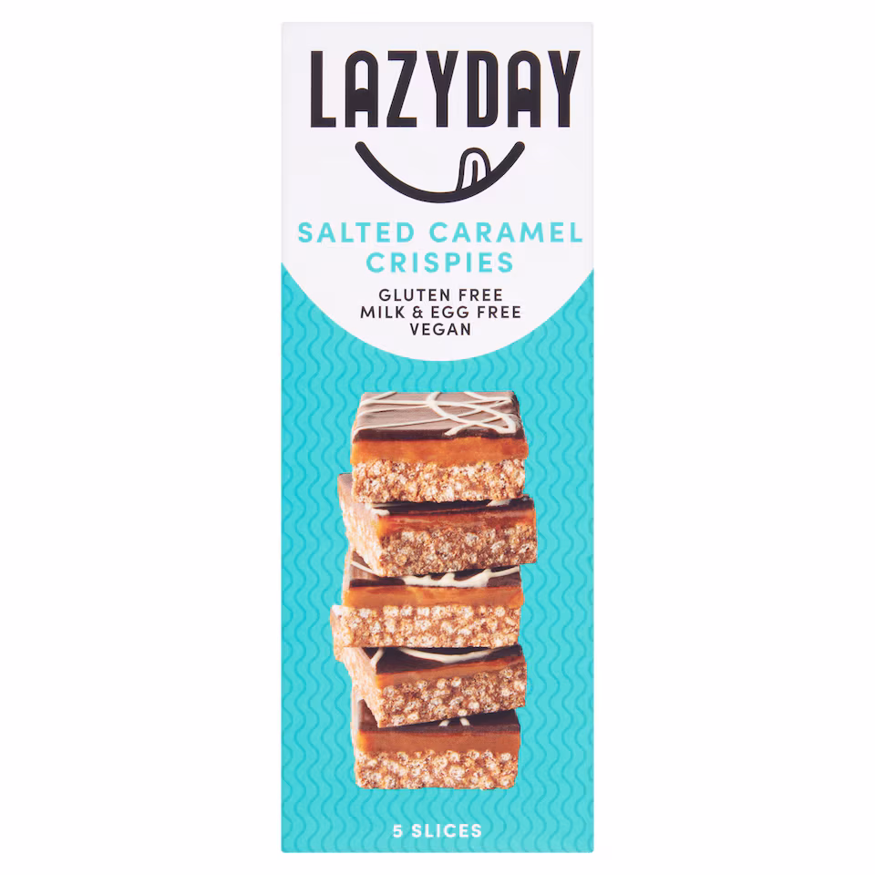 LazyDay Salted Caramel Crispies Rice Crisped Squares 150g