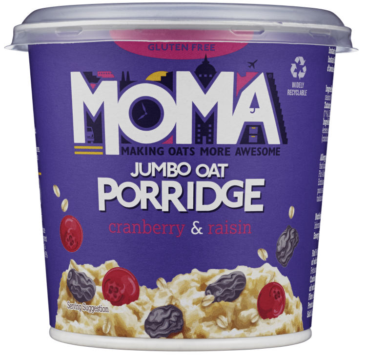 Havregrøt Tranebær&Rosin Gl.Fri 70g Moma