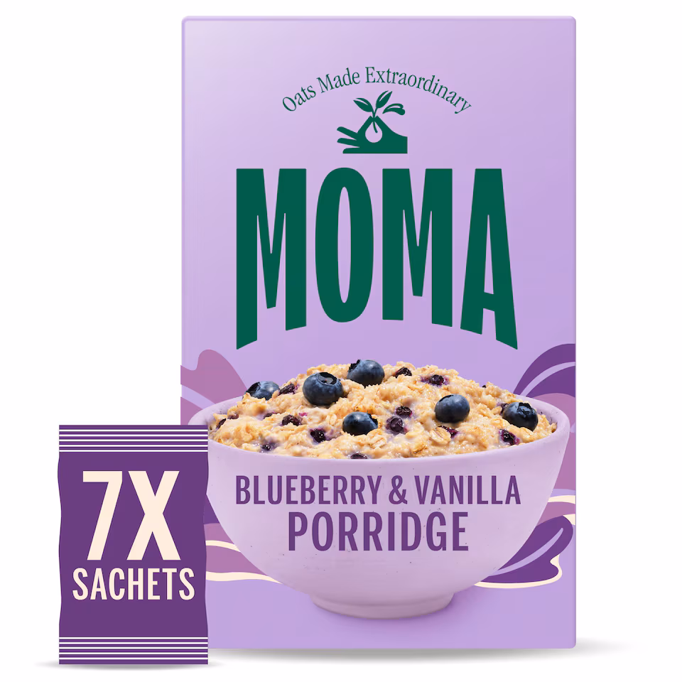 MOMA Blueberry & Vanilla Porridge 7 Sachets 280g