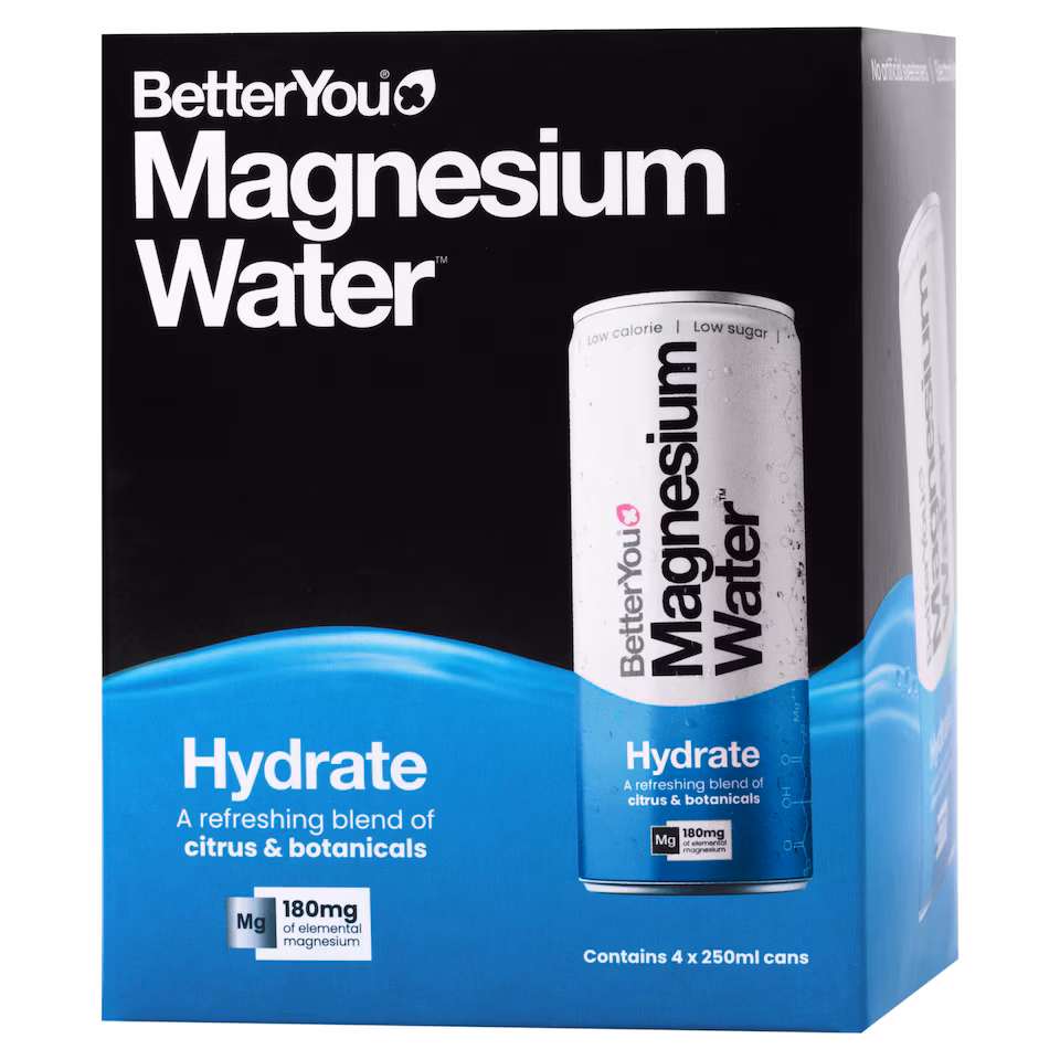 BetterYou Magnesium Water Hydrate 4 x 250ml