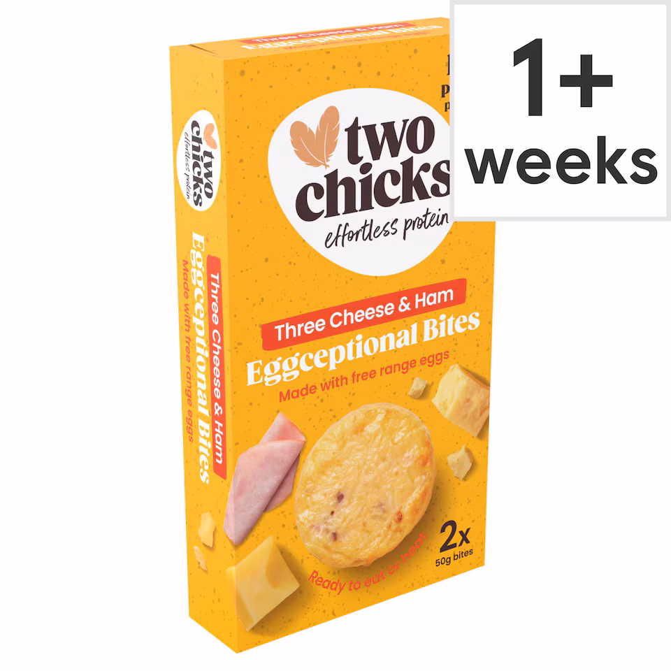 Two Chicks Three Cheese & Ham Eggceptional Egg Bites 2x50g
