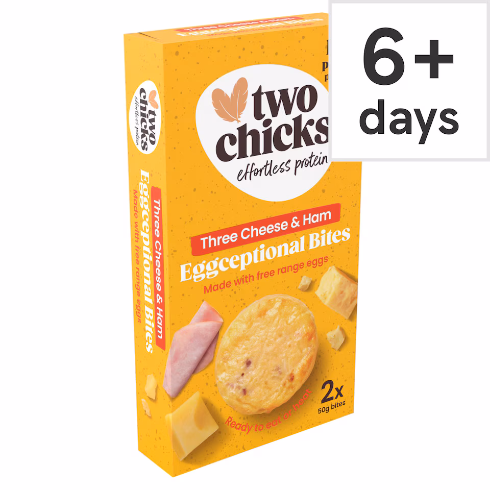 Two Chicks Three Cheese & Ham Eggceptional Egg Bites 2x50g