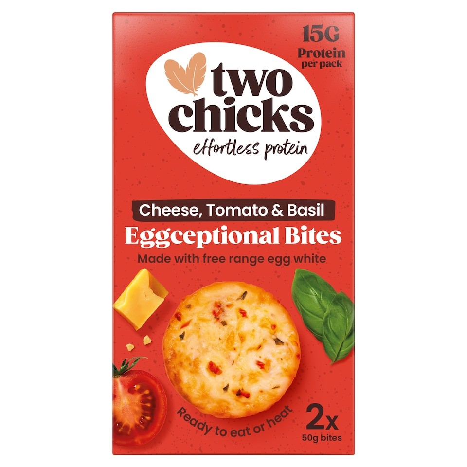 Two Chicks Cheese, Tomato & Basil Eggceptional Egg Bites 2x50g