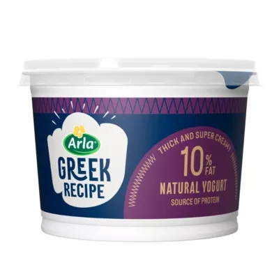 Arla Greek Recipe 10% Fat Natural Yogurt 450g