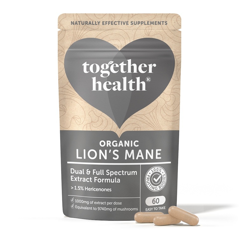 Together Health Lions Mane Mushroom Extract 60 Capsules | Brown | 60