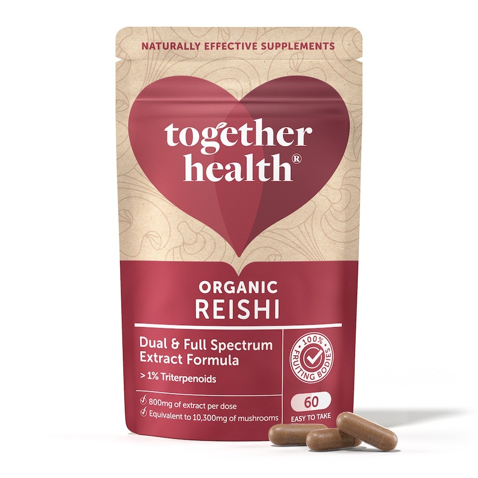 Together Health Reishi Mushroom Extract 60 Capsules | Brown | 60