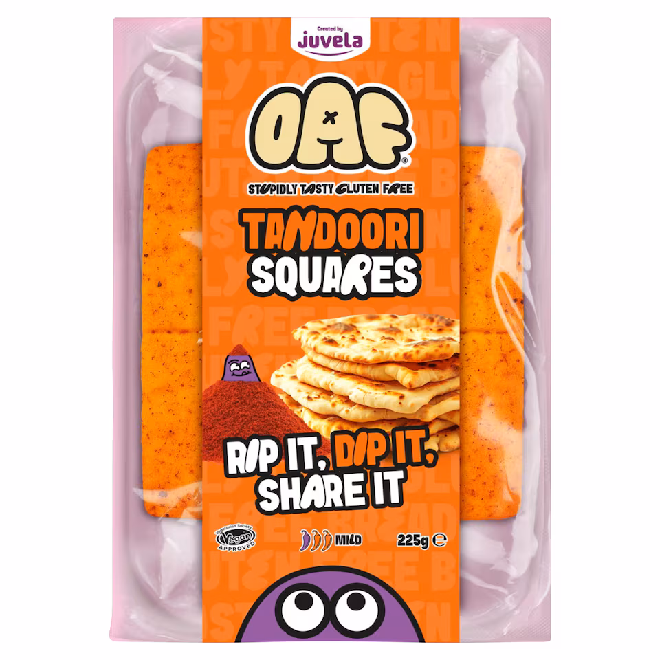 Juvela OAF Gluten Free Tandoori Squares 225g