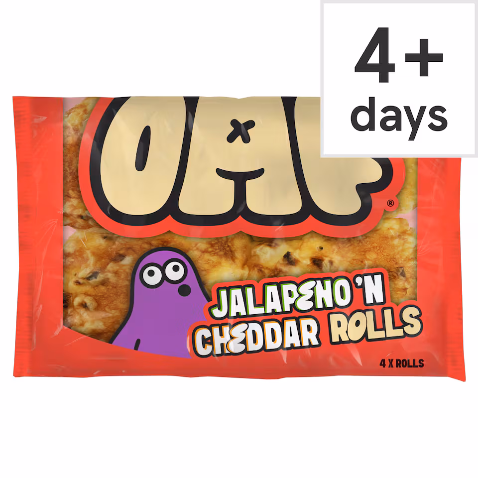 OAF Gluten Free 4 Jalapeno & Cheddar Rolls