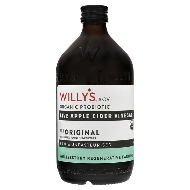 Willy's Organic Live Apple Cider Vinegar with The Mother 500ml