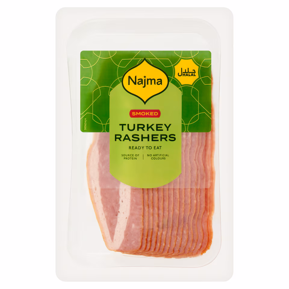 Najma Smoked Turkey Rasher Slice 150G