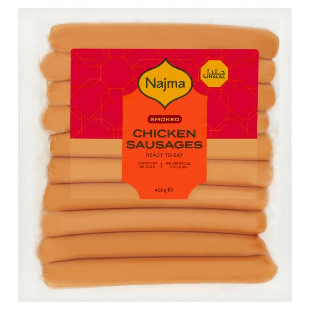 Najma Halal Chicken Sausages Smoked 400g