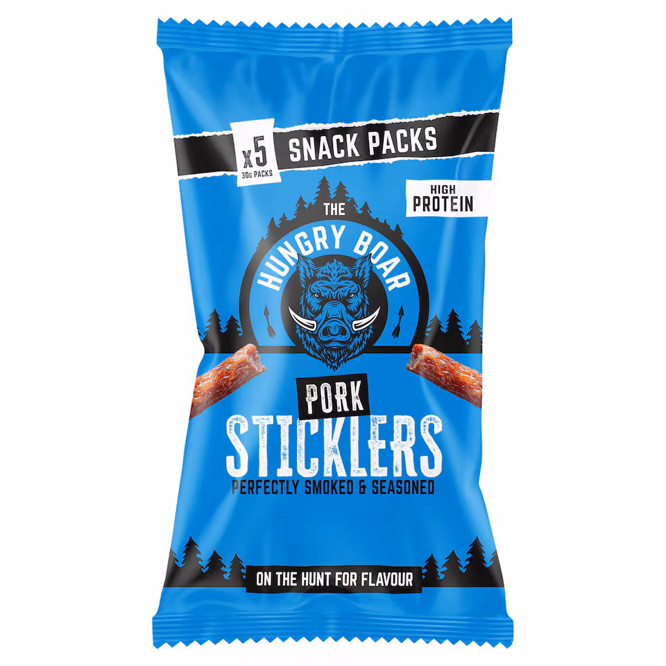 The Hungry Boar Pork Sticklers 5x30g