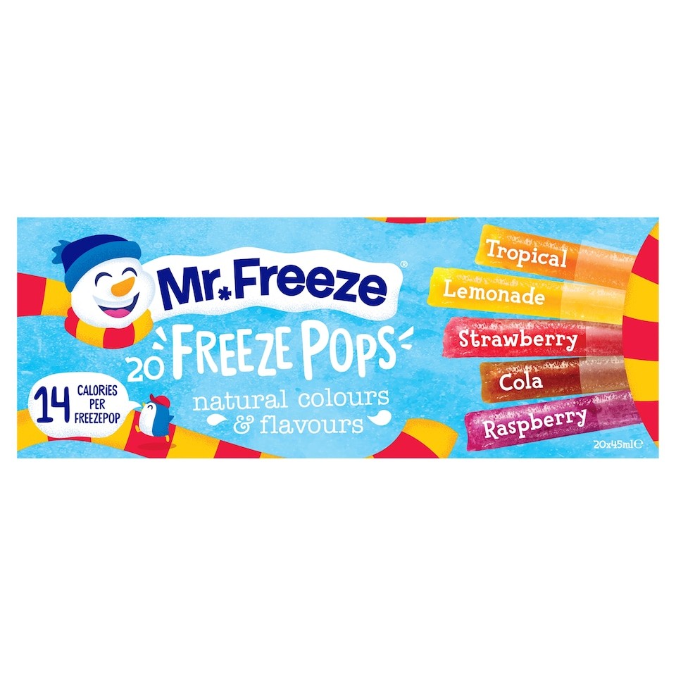 Mr Freeze Freeze Pops 20X45ml