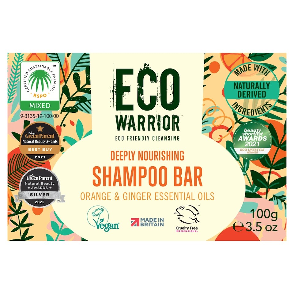 Eco Warrior Shampoo Bar Orange & Ginger 100G
