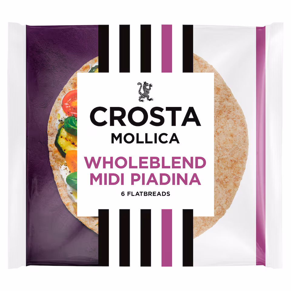 Crosta & Mollica Wholeblend Piadina Midi Flatbreads 240g