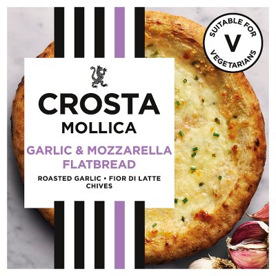 Crosta Mollica Roast Garlic & Mozzarella Flatbread