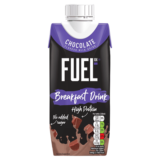 FUEL10K Chocolate High Protein Milk Breakfast Drink 330ml