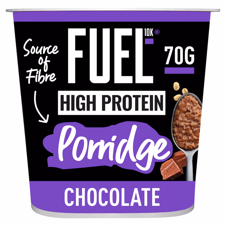 FUEL10K High Protein Chocolate Porridge Oat Cereal Pot 70g