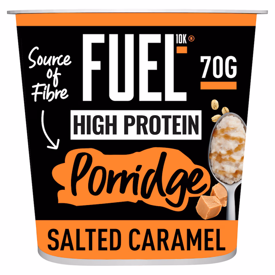 FUEL10K High Protein Salted Caramel Porridge Oat Cereal Pot 70g
