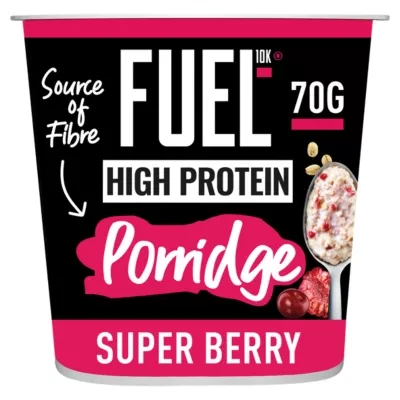 FUEL10K High Protein Super Berry Porridge Oat Cereal Pot 70g
