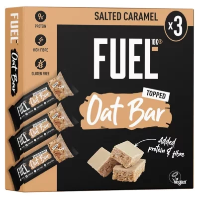 FUEL10K Salted Caramel Protein Cereal Oat Bars 3x45g