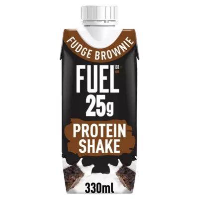 FUEL10K Fudge Brownie 25g High Protein Breakfast Shake Drink 330ml