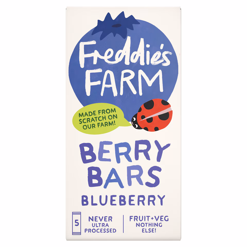 Freddie's Farm Berry Bars - Blueberry 5 x 20g