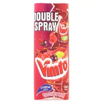 Vimto Double Spray Original & Cherry Mixed Fruit Flavoured Liquid Candy Spray 12ml
