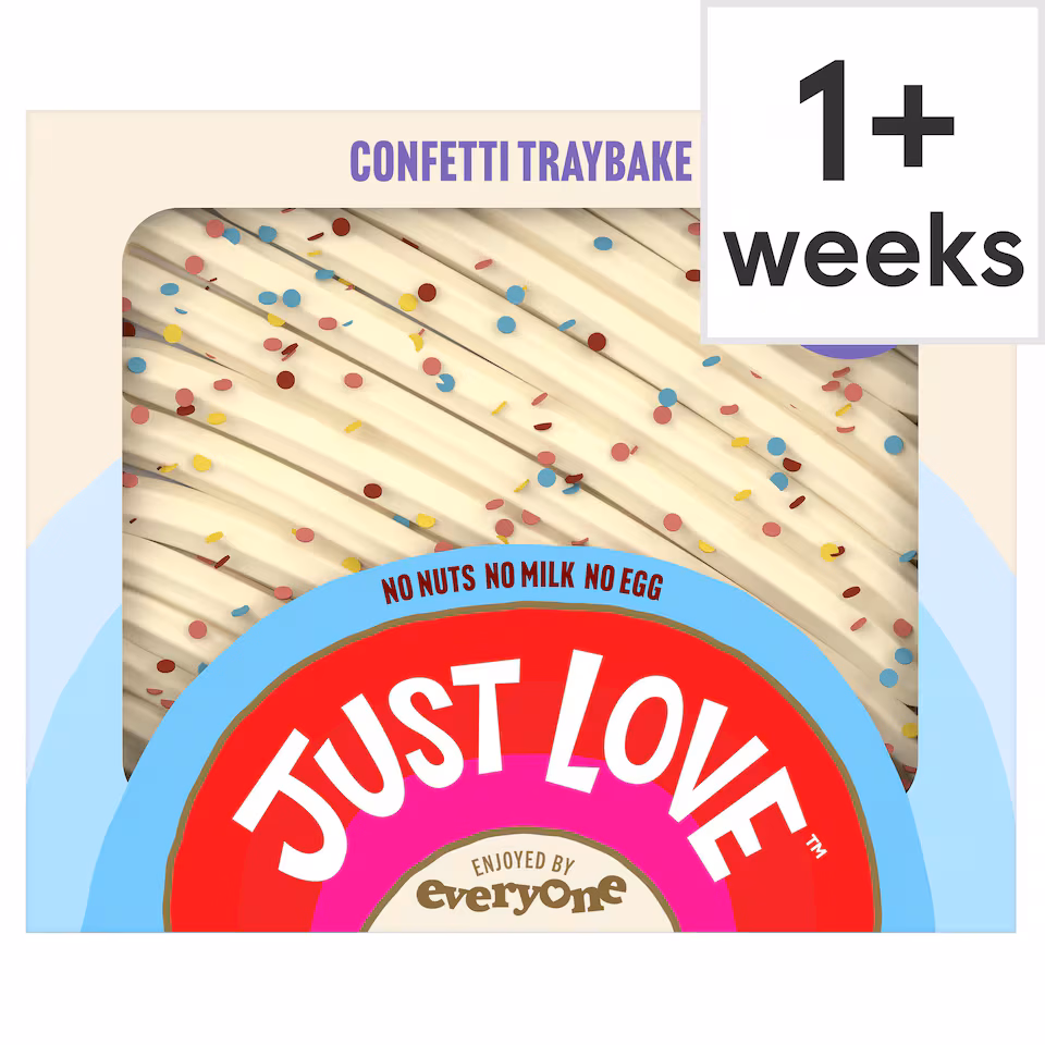 Just Love Vanilla Confetti Sponge Cake Traybake