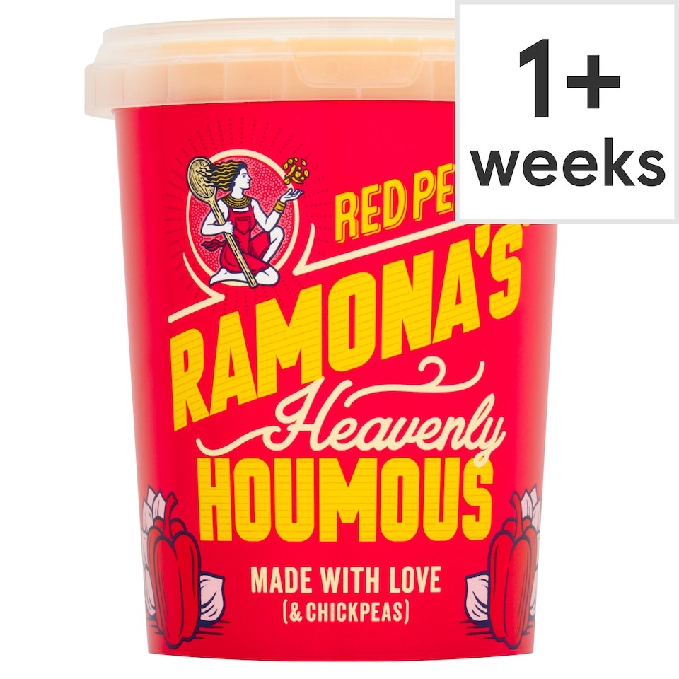 Ramona's Heavenly Houmous Red Pepper 500g