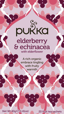 Pukka Elderberry & Echinacea 40g 20ps