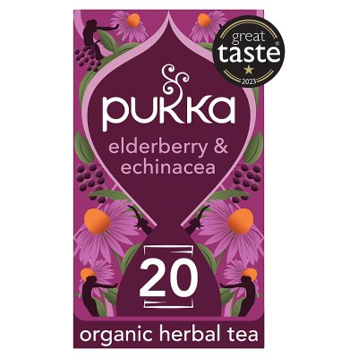 Pukka Organic Elderberry & Echinacea Tea 20 Tea Bags