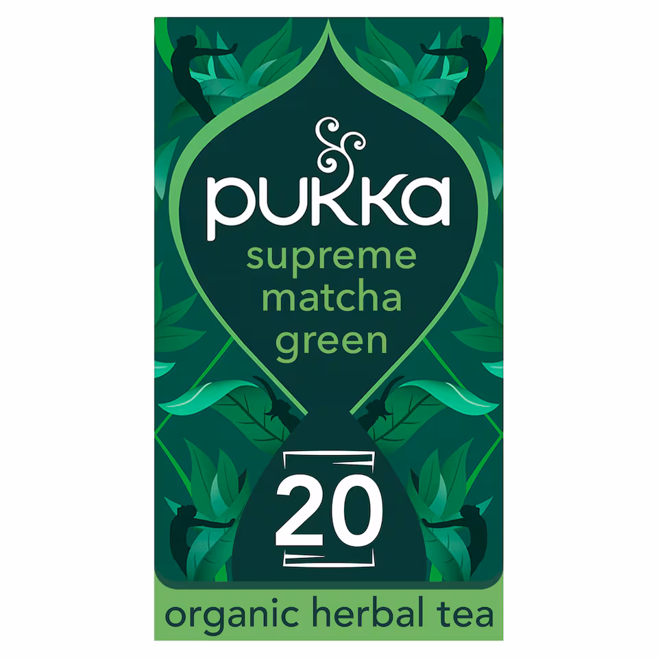 Pukka Organic Supreme Matcha Green Herbal Tea 20 Green Tea Bags 30g